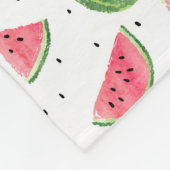 NeonAquarell-Wassermelone-Muster Fleecedecke (Ecke)