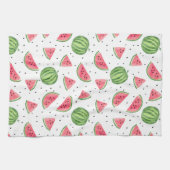 NeonAquarell-Wassermelone-Muster Geschirrtuch (Horizontal)