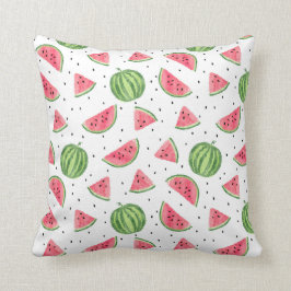 NeonAquarell-Wassermelone-Muster Kissen