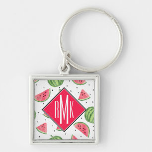 NeonAquarell-Wassermelone-Muster Schlüsselanhänger