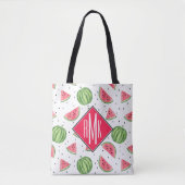 NeonAquarell-Wassermelone-Muster Tasche (Vorderseite)