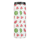 NeonAquarell-Wassermelone-Muster Thermosbecher (Rückseite)