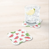 NeonAquarell-Wassermelone-Muster Untersetzer (Vor Ort)