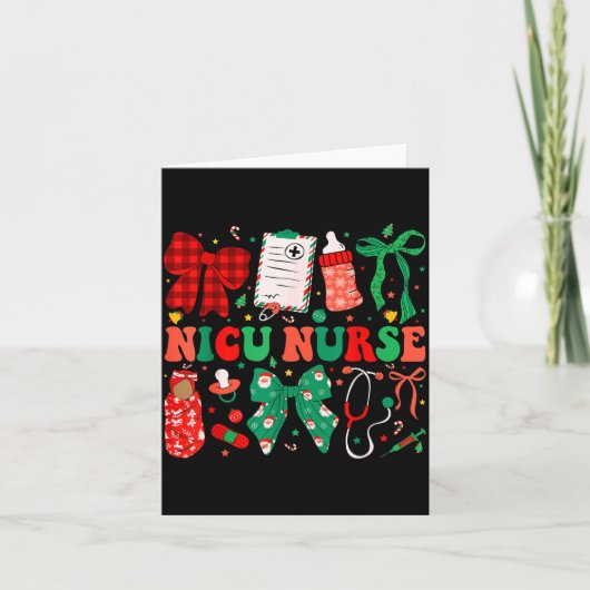 Neonatal Intensive Care Unit Coquette Nicu Nurse C Karte (Vorderseite)