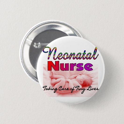 Neonatal/NICU Krankenschwester-Geschenke Button (Vorne & Hinten)