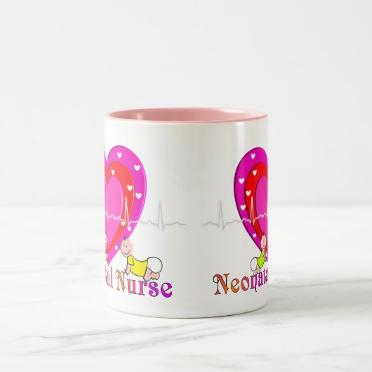Neonatal/NICU Krankenschwester-Kaffee-Tasse Zweifarbige Tasse (Mittel)