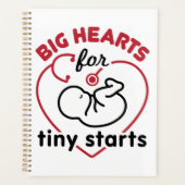 Neonatal NICU Nurse Big Hearts für Tiny Starts Planer (Vorderseite)