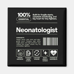 Neonatologe & personalisiertes Geschenk für Neonat Magnet
