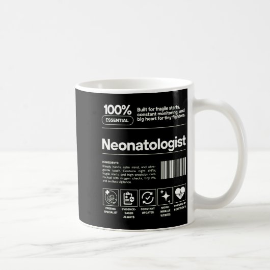 Neonatologist &amp; D Neonatology Gift Nicu Doctor Kaffeetasse (Rechts)