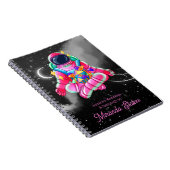 Neonatronin Outer Space Night Sky Pink Notizblock (Rechte Seite)
