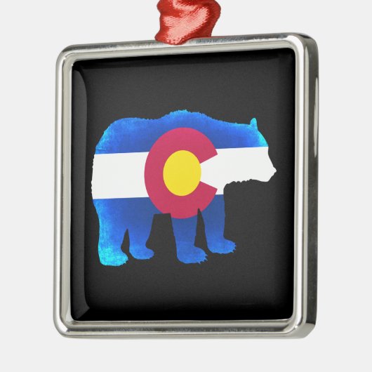 Neonbär-Stift Silbernes Ornament (Links)