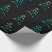 Neonbaum Geschenkpapier (Ecke)