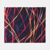 Neonbeleuchtung Textur mit langer Belichtung.abstr Fleecedecke (Vorderseite (Horizontal))