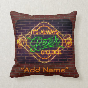 Neonbier-Bar-Zeichendekoratives Throw-Kissen Kissen