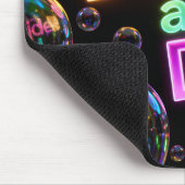 Neonblasen mit motivierendem Zitat Mousepad (Ecke)