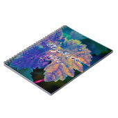 Neonblatt-Kunst-Fotografie-buntes Notizbuch Notizblock (Linke Seite)