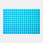 Neonblau-leuchtendes Muster Fußmatte (Vorderseite)