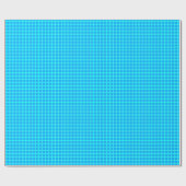 Neonblau-leuchtendes Muster Geschenkpapier (Flach)