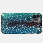 Neonblau-Mosaik über grobkörniges Glas Case-Mate iPhone Hülle (Rückseite (Horizontal))