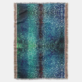 Neonblau-Mosaik über grobkörniges Glas Decke (Vorderseite Vertikal)