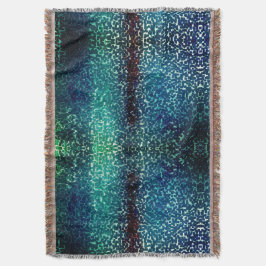 Neonblau-Mosaik über grobkörniges Glas Decke