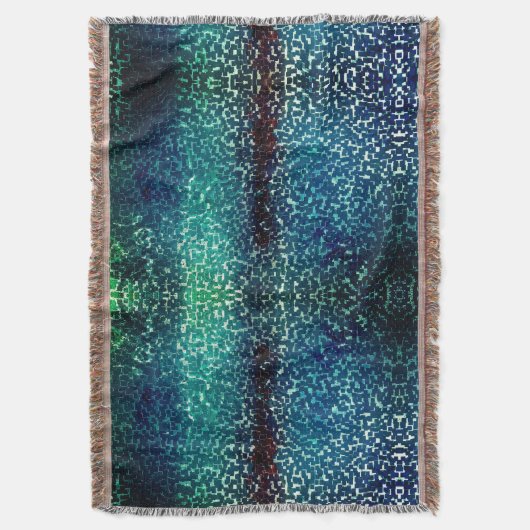 Neonblau-Mosaik über grobkörniges Glas Decke (Vorderseite Vertikal)