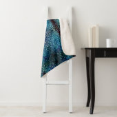 Neonblau-Mosaik über grobkörniges Glas Sherpadecke (Beispiel)