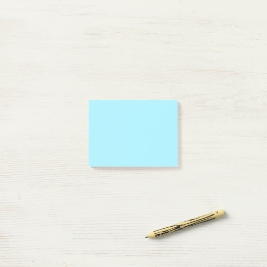 Neonblau Post-it Klebezettel (Auf Schreibtisch)