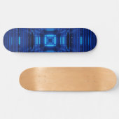 Neonblau Skateboard (Horizontal)