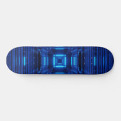 Neonblau Skateboard (Horizontal)