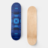 Neonblau Skateboard (Vorderseite)
