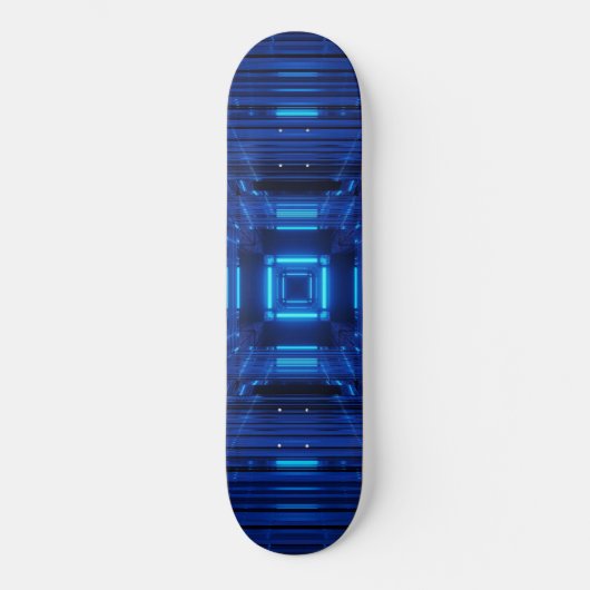 Neonblau Skateboard (Vorderseite)