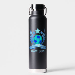 Neonblaue Fußball Coole Sportgeschenke für Junge Trinkflasche