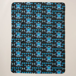 Neonblauer Fußball Coole individuelle Geschenke Sherpadecke