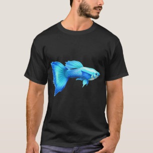Neonblauer Guppy T-Shirt