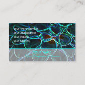 Neonblühende Romantik für Gärtner und Floristen Visitenkarte (Rückseite)