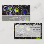 Neonblühende Romantik für Gärtner und Floristen Visitenkarte (Vorne/Hinten)