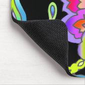 Neonblumen Mousepad (Ecke)