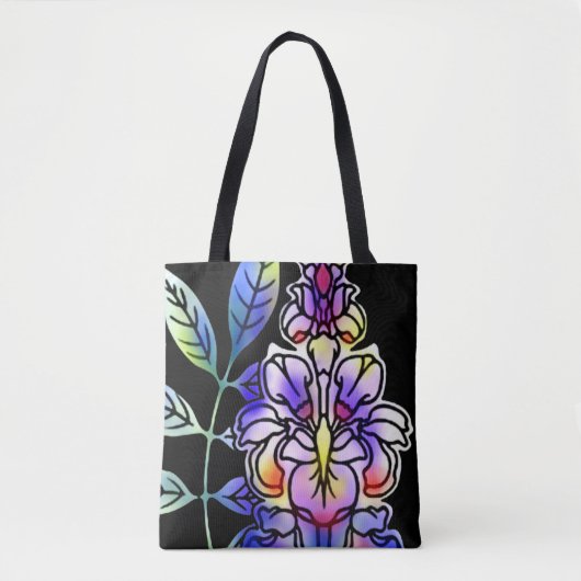 Neonblumen Tasche (Vorderseite)