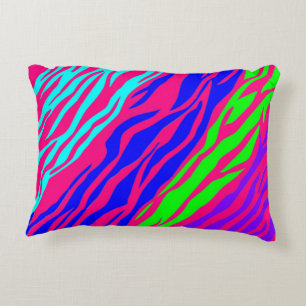 Neonbogen Zebra Zierkissen