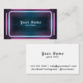 Neonbox-Visitenkarte Visitenkarte (Vorne/Hinten)