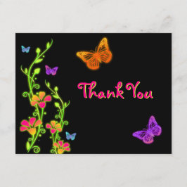 NeonBrights Schläger Mitzvah danken Ihnen zu Dankeskarte