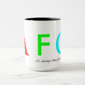 Neonbuchstaben Tasse (Zentrum)