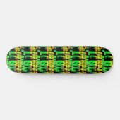 Neonbuchstaben und Zahlen Skateboard (Horizontal)