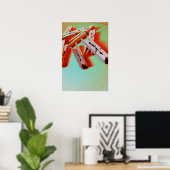 Neonclothespen Poster (Heimbüro)
