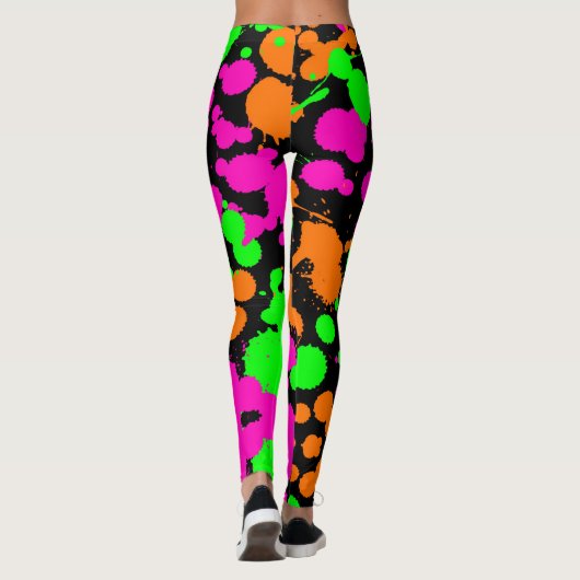 Neoncore Paint Spritzer Leggings (Rückseite)