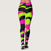 Neoncore Tricolor Animal Print Zebra Leggings (Rückseite)