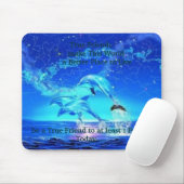 Neondelphine, echte Freunde      machen dieses Mousepad (Mit Mouse)