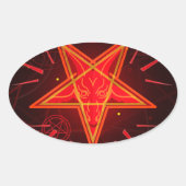 Neondemon Ovaler Aufkleber (Vorderseite)