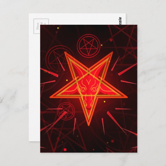 Neondemon Postkarte (Vorne/Hinten)